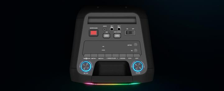 Actual product image Medion MD 44468 Party loudspeaker black (15 h, Electrical connection, Rechargeable battery operated)