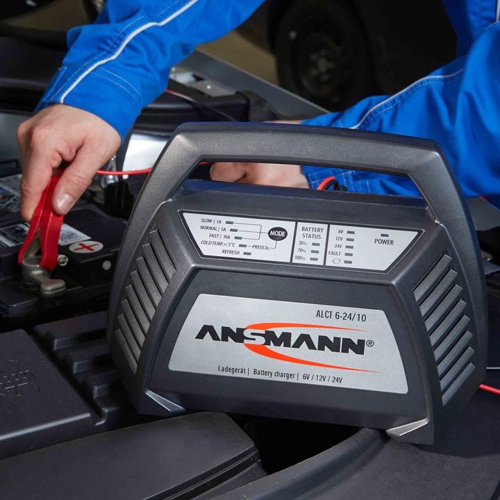 Image du produit Ansmann Chargeur automatique ALCT 624/10 (6V, 12V, 24V, 10 A)