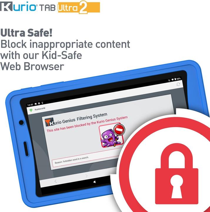 Actual product image KD Toys Kurio Tab Ultra 2 blue (French, Italian, German)