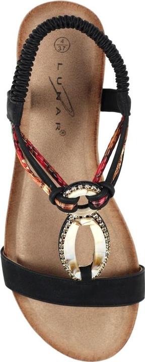 Actual product image Lunar Womens/Ladies Genoa Wedge Sandals (39)