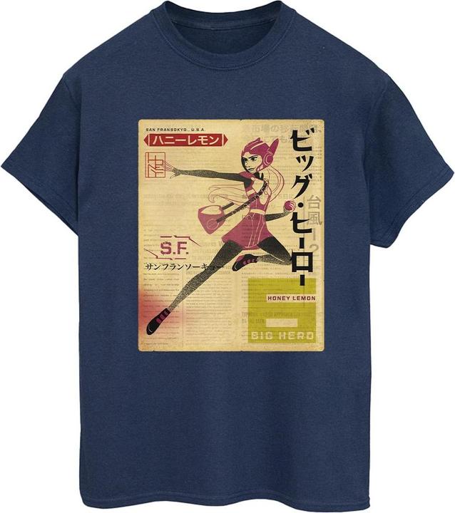 Produktbild Disney Big Hero 6 Baymax Honey Lemon Newspaper TShirt (S)