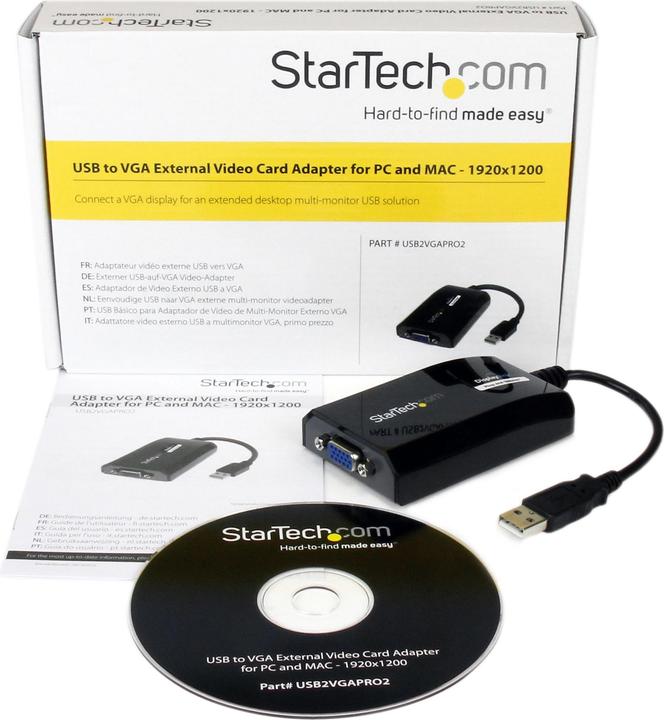Actual product image StarTech USB to VGA Adapter (USB-A, 7.80 cm)
