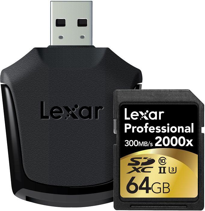 Produktbild Lexar Sdxc (64 GB, SDXC, U3, UHS-II)