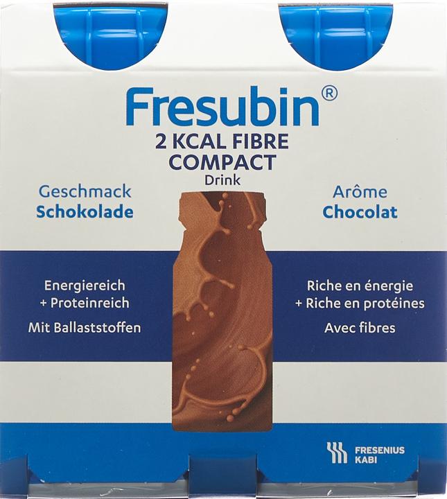 Produktbild Fresubin 2 kcal Compact Fibre Drink Schoko (4x125ml) (Schokolade, 4 x)