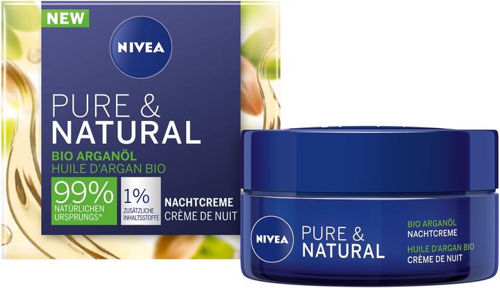 Image du produit NIVEA Huile d'argan biologique pure et naturelle (50 ml, Crème de nuit)