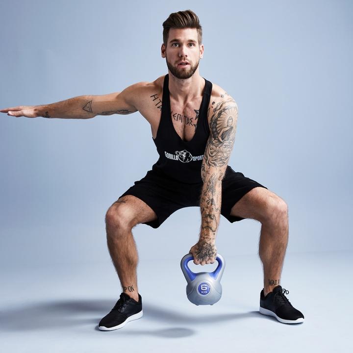 Image du produit Gorilla Sports Kettlebell Stylish (2 x 8 kg, 2 x 6 kg, 2 x 3 kg)