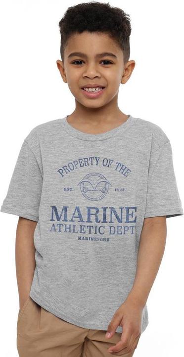 Actual product image One Piece Childrens/Kids Marine Dept Athletic T-Shirt (128)