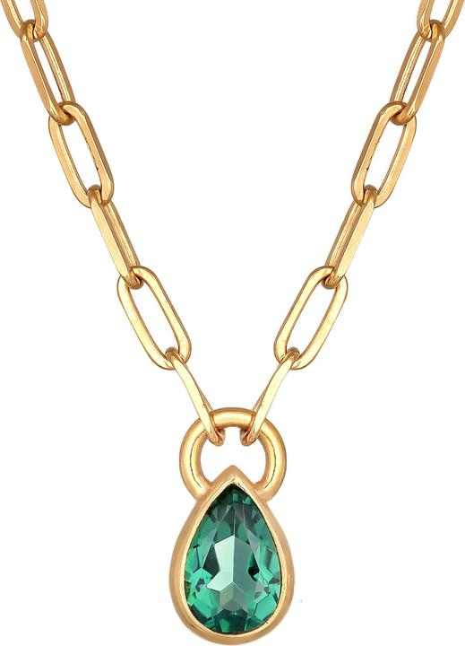 Produktbild Elli Edelsteinkette, Tropfen (925er Sterling Silber, Quarz, 45 cm)
