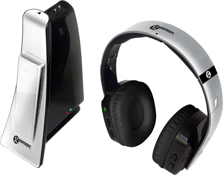 Image du produit Geemarc Casque intra-auriculaire CL7400 OPTI Radio TV sur bandeau léger, contrôle du volume, écouteur (8 h, Sans fil)