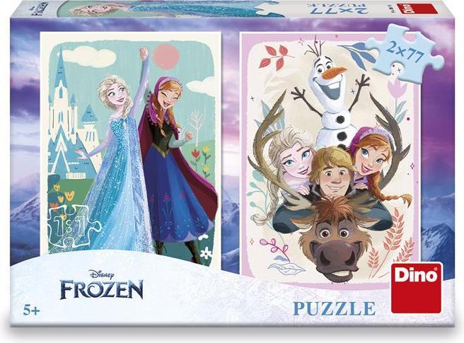 Produktbild Dino Puzzle Eisreich: Anna und Elsa 2x77 Teile (77 Teile)