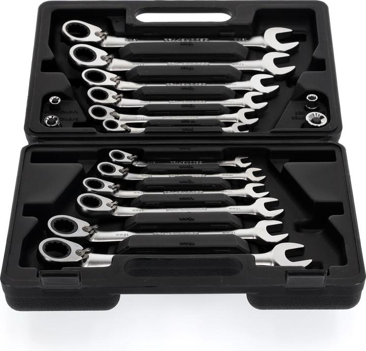 Productafbeelding Gedore Combinatie ratelsleutelset (19 mm, 8 mm, 10 mm, 14 mm, 18 mm, 11 mm, 12 mm, 17 mm, 15 mm, 13 mm, 9 mm, 16 mm)