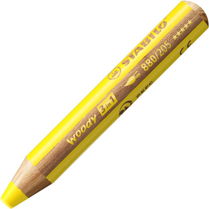 Image du produit STABILO woody 3 en 1 crayon de couleur (Jaune, 1 x)