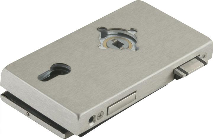 Actual product image Dormakaba Lock JUNIOR OFFICE CLASSIC PZ w.change for rose, left, stainless steel effect (11.270)