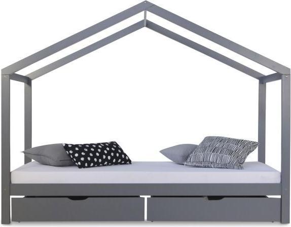 Actual product image Homestyle4u Children's bed House bed with mattress and bed base (90 x 200 cm)
