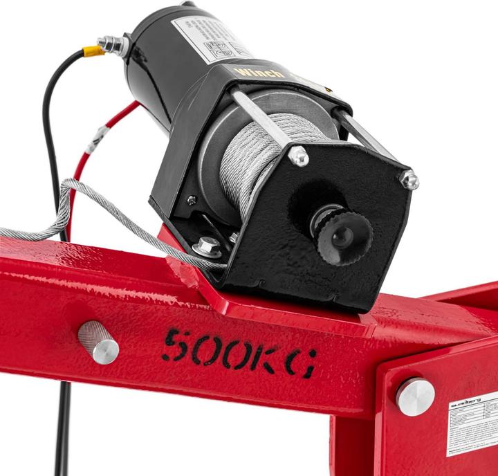 Produktbild Steinberg Ladekran elektrisch 12 V Seilzug 100 W Pickup-Kran 800 kg Kran Seilwinde 360°