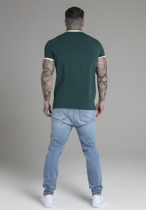 Immagine prodotto Siksilk Maglietta Ringer in verde (XL)