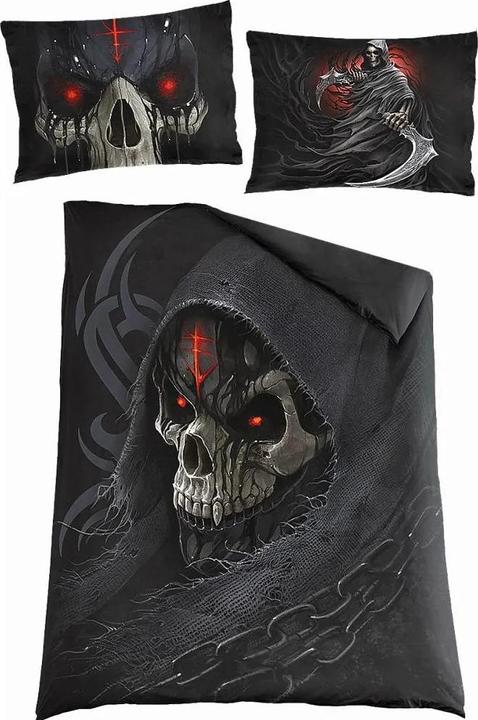 Actual product image Spiral Dark Death Duvet Cover Set (Duvet cover, 200 x 135 cm)