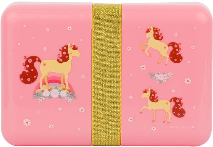 Produktbild A Little Lovely Company Lunchbox Horse SBLHPI11 rosa 18x6x12cm