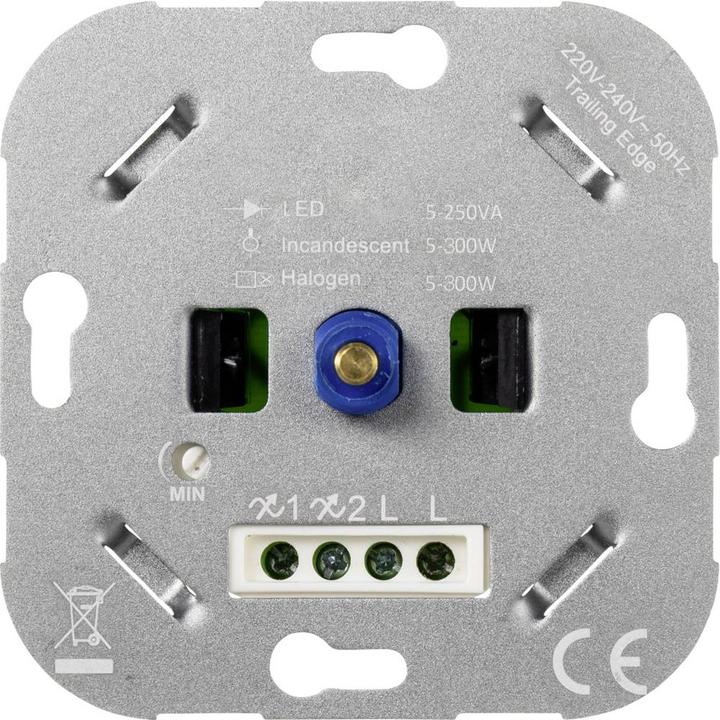 Actual product image Sygonix Flush-mounted dimmer 250 W