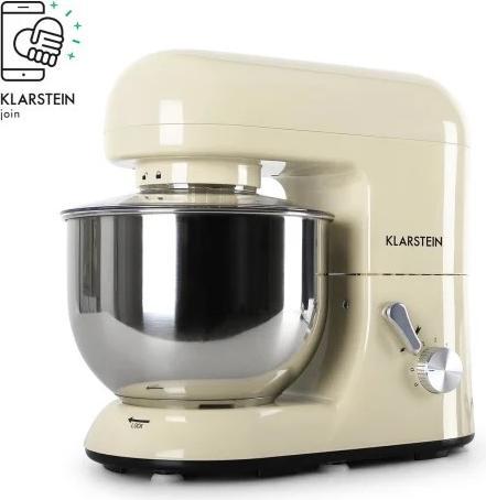 Produktbild Klarstein Bella Morena Küchenmaschine1200 Watt, 5 Liter, Creme (1200 W)