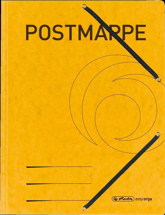 Pelikan Herlitz Einschlagmappe 11255593 m.G. DIN A4 Postmappe gelb (A4, 1 x)