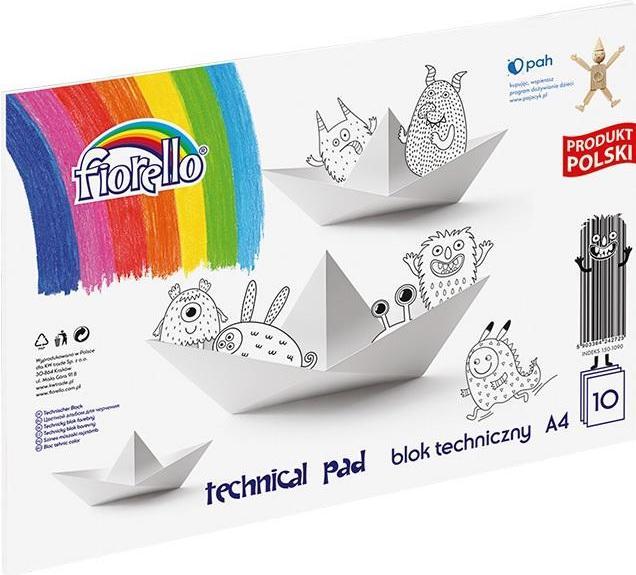 Produktbild GrandHall Technischer Block A4/10K weiss FIORELLO (A4)