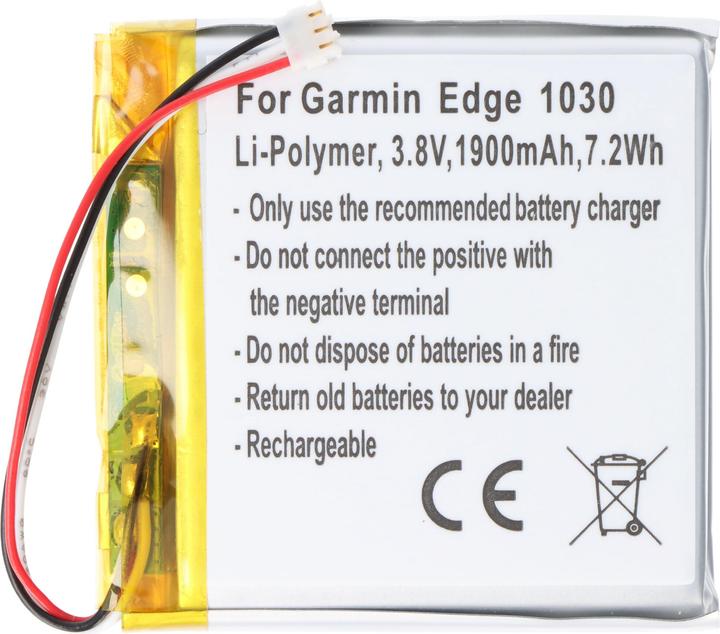 Actual product image AccuCell Garmin Edge 1030 battery