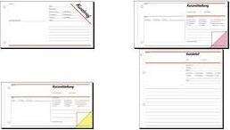 Nutritional values and ingredients Sigel Short message form Paper format: 1/3 DIN A4 landscape Carbonless: Yes (40 x)
