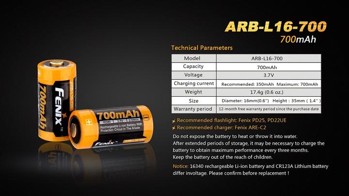 Image du produit Fenix Arb L16-700