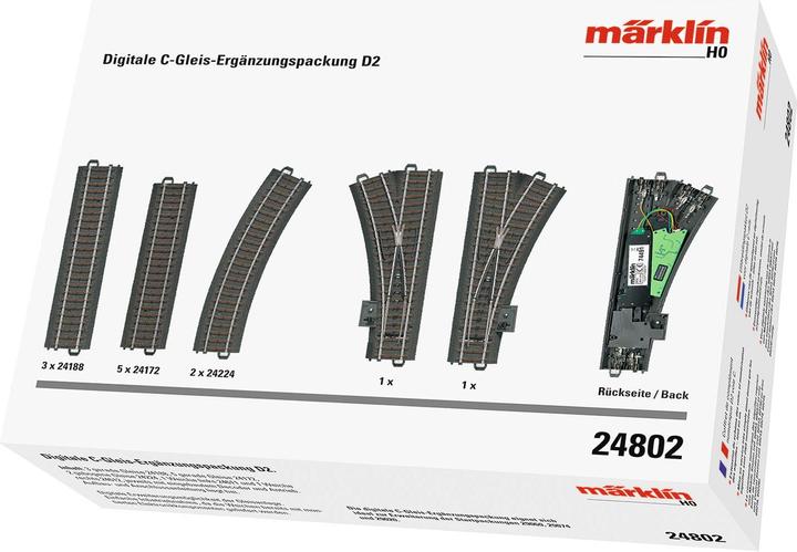 Actual product image Märklin Digital C-track supplementary pack D2 (Track H0)