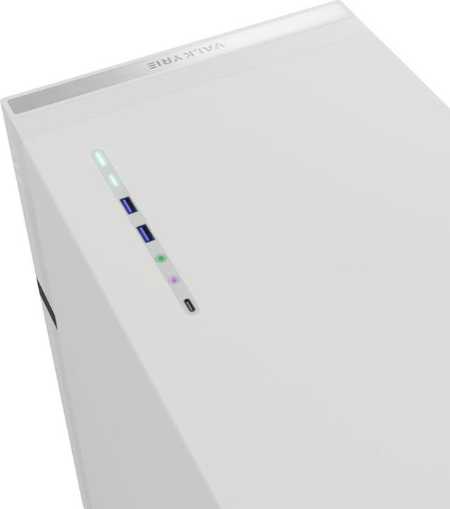 Actual product image Valkyrie VK02 LCD White (Mini-ITX, ATX, ITX, mATX)
