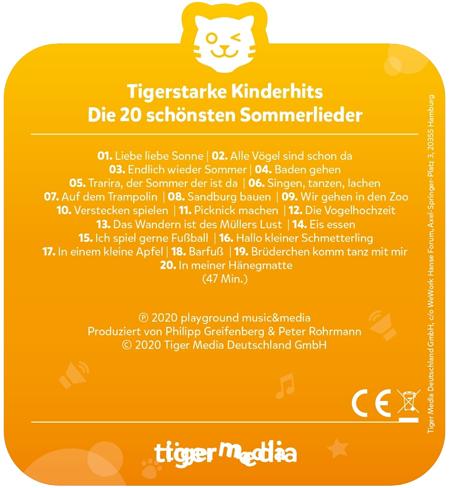 Actual product image Tigermedia The 20 most beautiful summer songs (German)