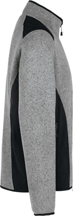 Actual product image Hakro Knitted fleece jacket Dawson grey mottled, 2XL (XXL)