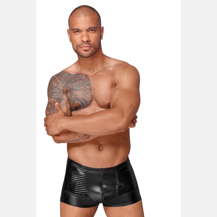 Produktbild Noir Handmade Wetlook shorts with PVC pleats (S)
