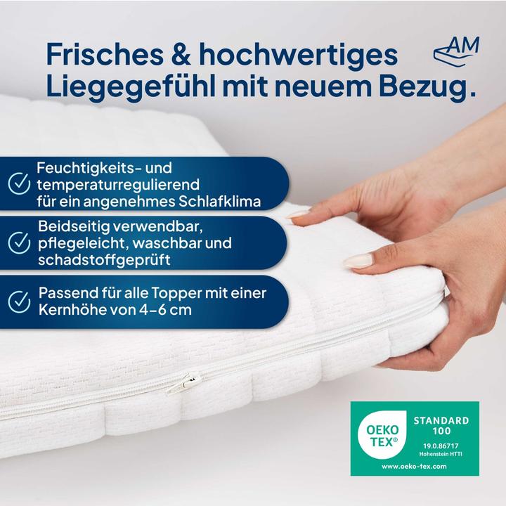 Produktbild AM Qualitätsmatratzen Topperbezug Komfort (200 x 220 cm)