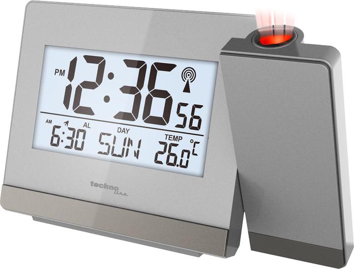 Actual product image Technoline Projection alarm clock silver