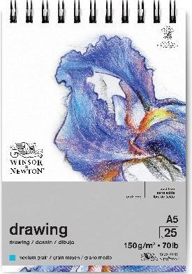 Winsor & Newton Blocco da disegno medio A5 150g, 25 pagine (A5)
