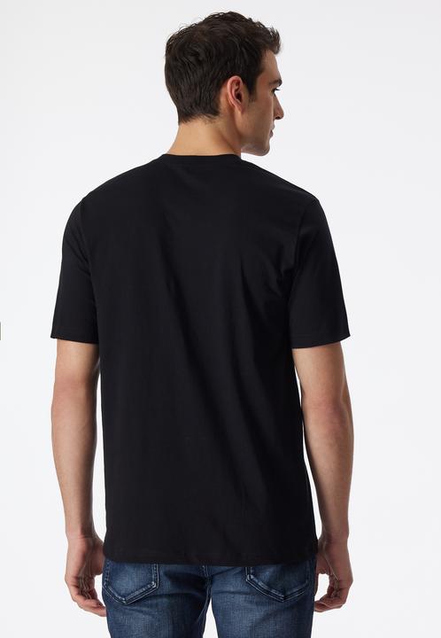 Image du produit Schiesser Lot de 2 t-shirts américains pour hommes avec col en V, 100% coton (3XL)