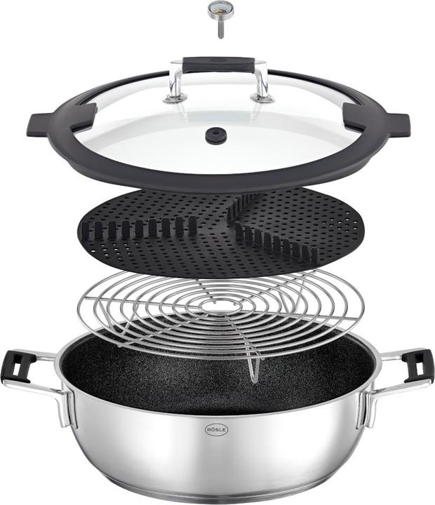Actual product image Rösle Silence PRO Aroma Steamer Ø28cm (28 cm, Steam cooker, Stainless steel)