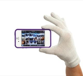Image du produit Agloves Gants Natural Touch pour écrans tactiles Blancs (M)