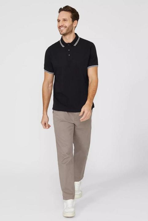 Produktbild Universal Textiles Poloshirt Mit kontrastfarbenen Streifen (M)