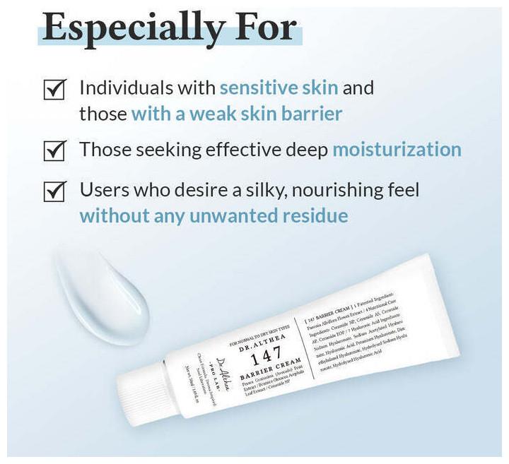 Actual product image Dr. Althea 147 Barrier (50 ml, 24h cream)