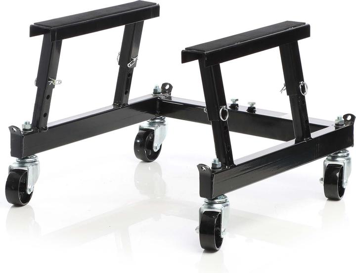 Actual product image Wiltec Mounting Stand w/Wheels Lifting Platform Rolling Hoist Support up to 680kg for Motorbikes ATV