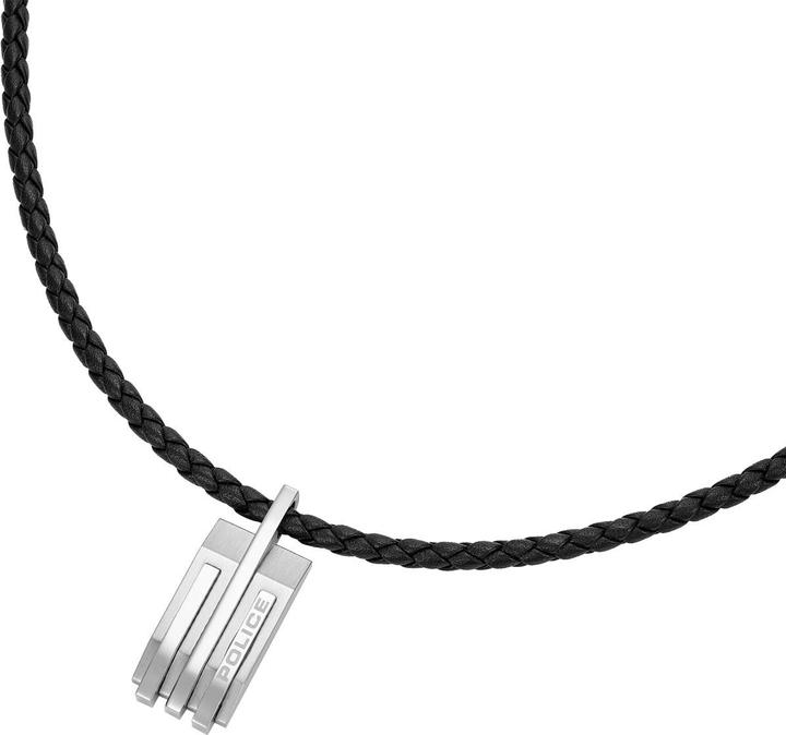 Produktbild Police Gripcord Halskette (Edelstahl, Leder)
