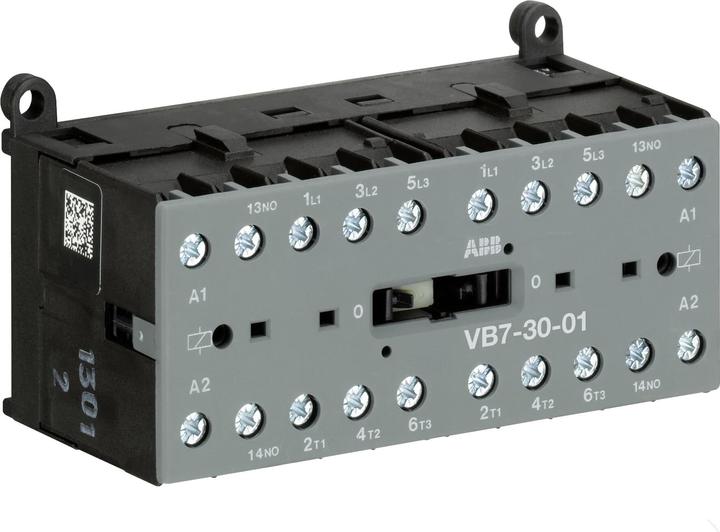 Produktbild ABB VB7-30-01 VB Leistungsschütz / 24 V Spule, 3 -polig 3 Schliesser / 20 A, Umkehrend