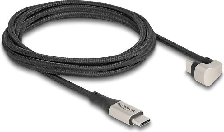 Produktbild Delock USB 2.0 Kabel USB Type-C Stecker zu Stecker 180° gewi (2 m, USB 2.0, 60 W)