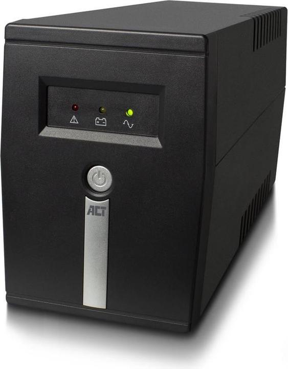 Produktbild UPS, 600VA, 1x IEC (C13) + 1x Type F outlet, 1x IEC C14 input, 230V, AVR (600 VA, 360 W, Line-Interaktiv USV)