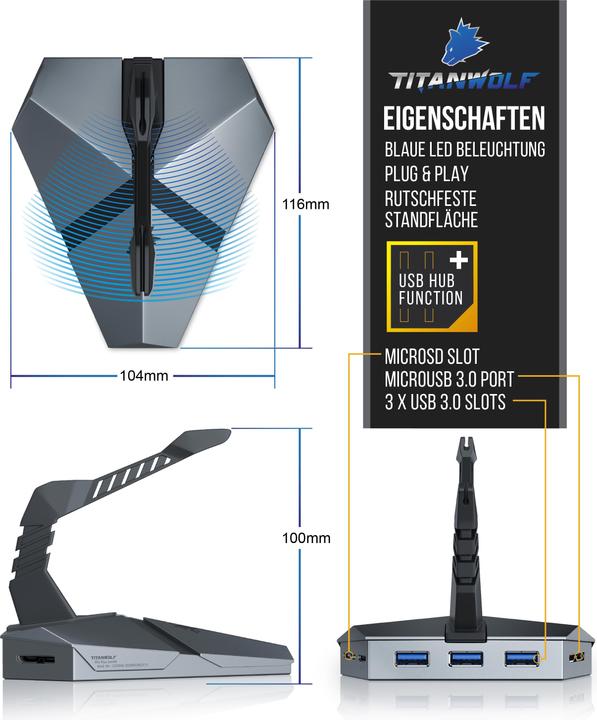 Image du produit Titanwolf Pro Bundle (DE, Filaire)