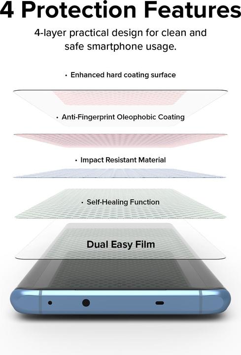 Produktbild Ringke Screen Protector for Oneplus 12R DUAL EASY FILM 2 pack, w installation Jig (2 Stück, OnePlus 12R)