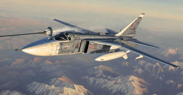 Actual product image Trumpeter Su-24M Fencer-D